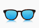 matte tortoise|blue flash mirror