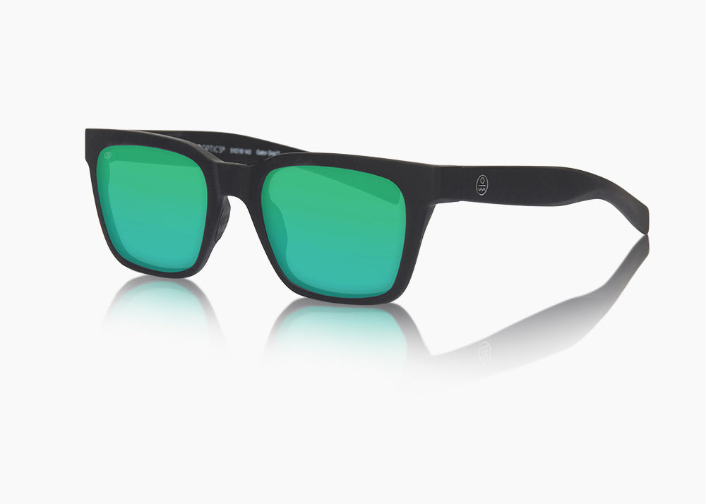 frame|matte black|lens|green flash mirror 