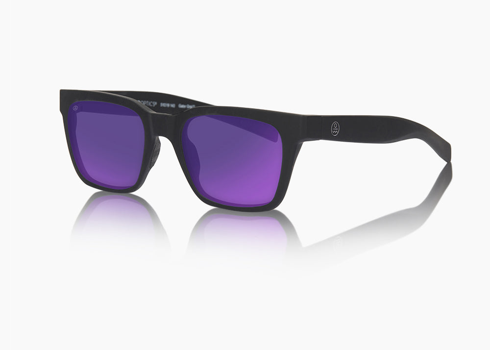 frame|matte black|lens|purple nova mirror 