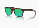 frame|matte tortoise|lens|green flash mirror