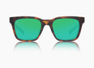 frame|matte tortoise|lens|green flash mirror