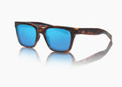 frame|matte tortoise|lens|blue flash mirror