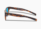 frame|matte tortoise|lens|blue flash mirror