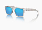 frame|matte translucent gray|lens|blue flash mirror