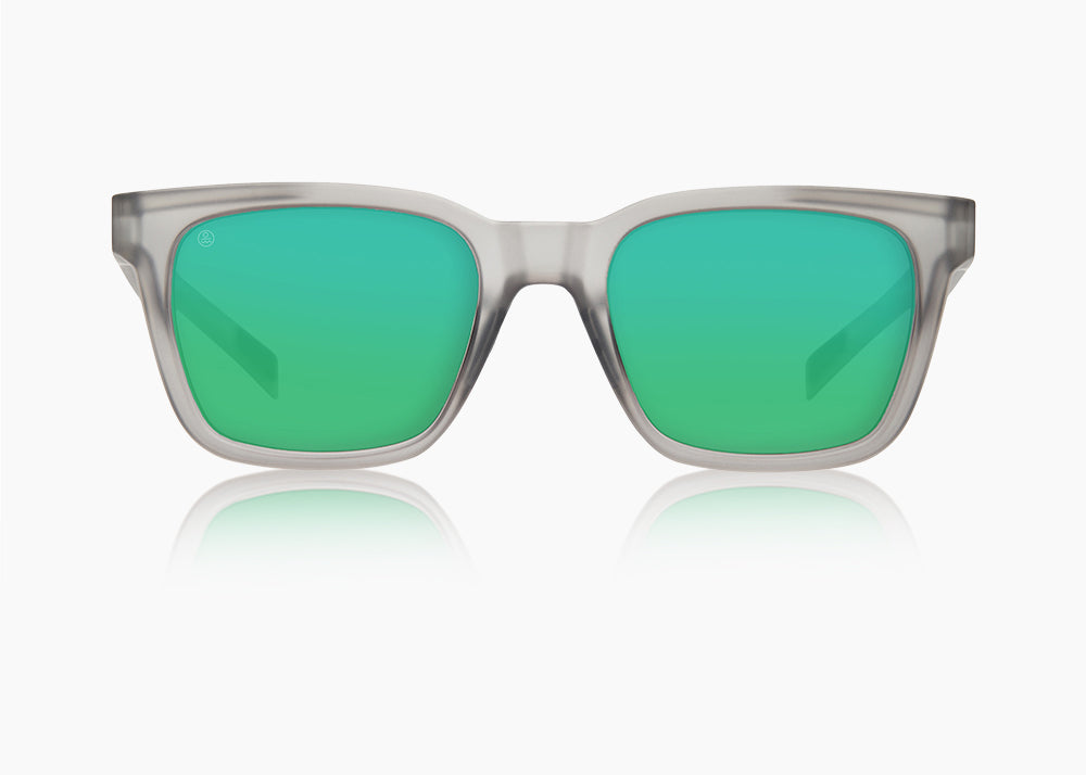 frame|matte translucent gray|lens|green flash mirror
