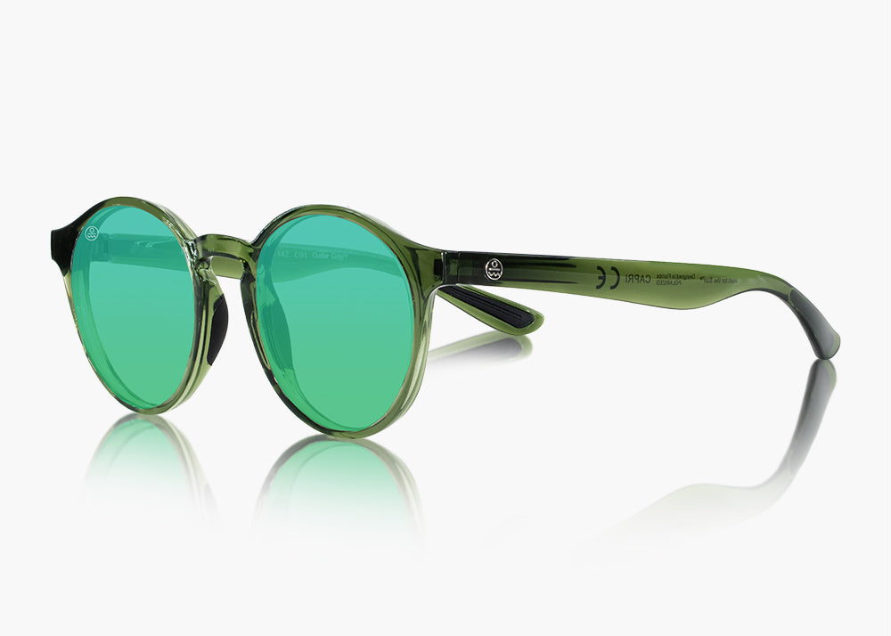 frame|translucent green|lens|green flash mirror