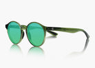 frame|translucent green|lens|green flash mirror