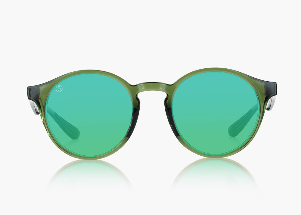 frame|translucent green|lens|green flash mirror