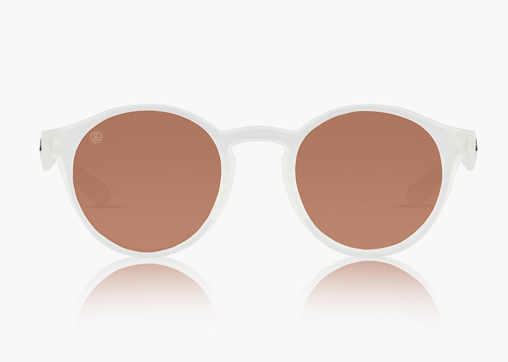 frame|frosted white|lens|brown 12