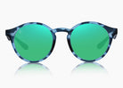 frame|matte blue aqua tortoise|lens|green flash mirror