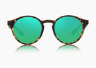 frame|matte tortoise|lens|green flash mirror