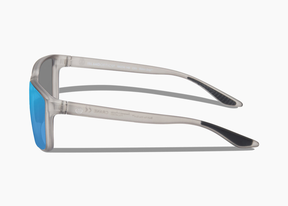 matte translucent gray|blue flash mirror