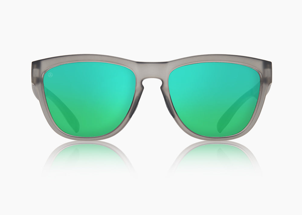 frame|matte translucent gray|lens|green flash mirror