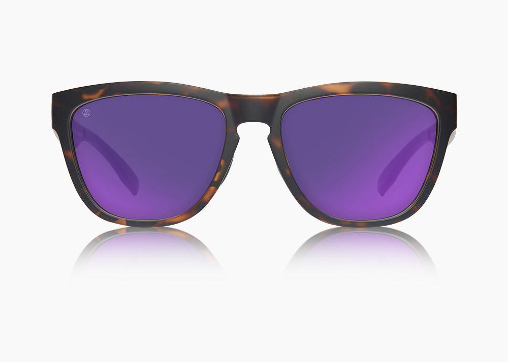 frame|matte tortoise|lens|purple nova mirror