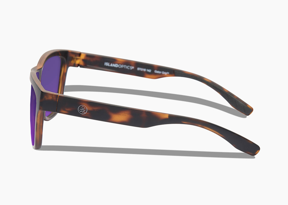 frame|matte tortoise|lens|purple nova mirror