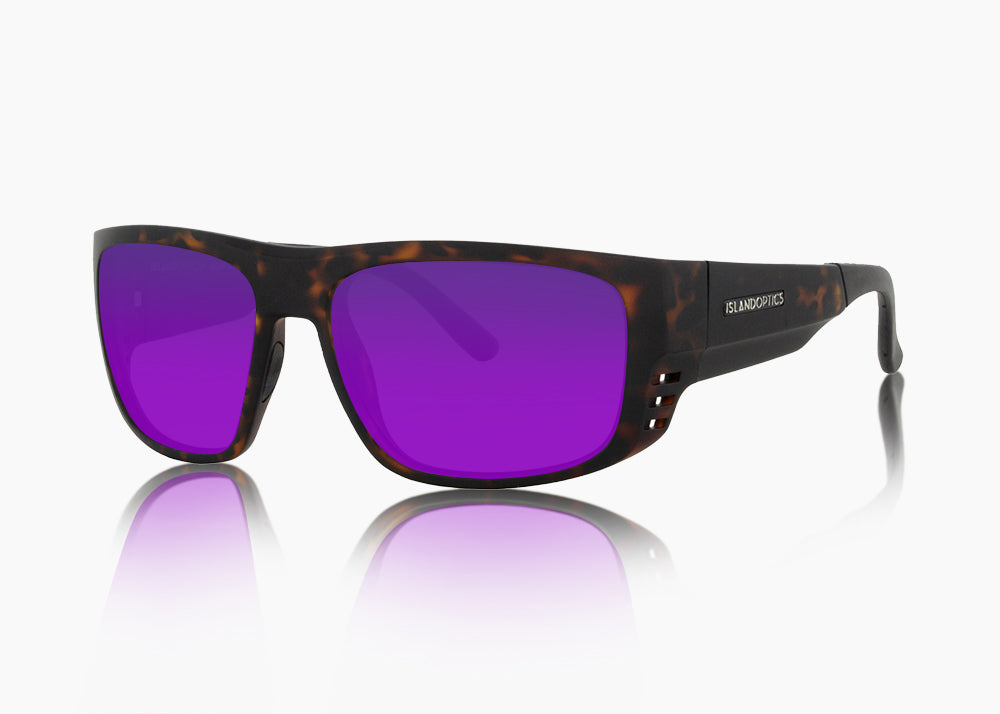 matte tortoise|purple nova mirror