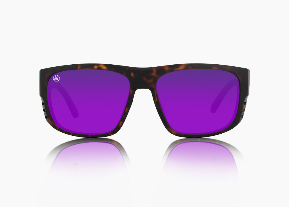 matte tortoise|purple nova mirror