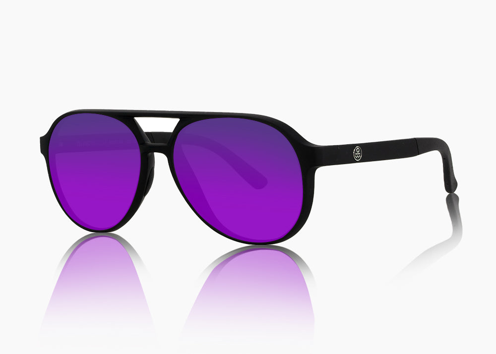 matte black|purple nova mirror