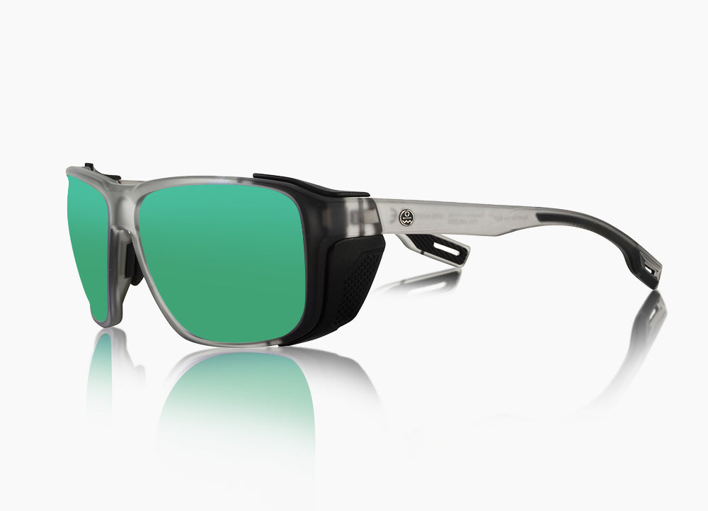 matte translucent gray|green flash mirror