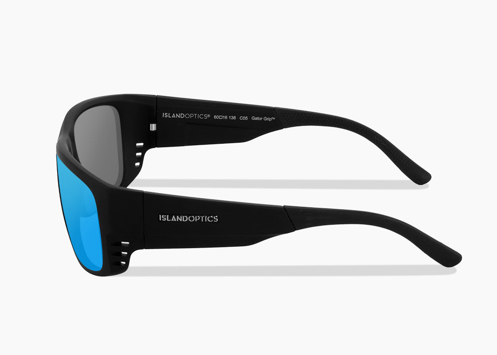 matte black|blue flash mirror