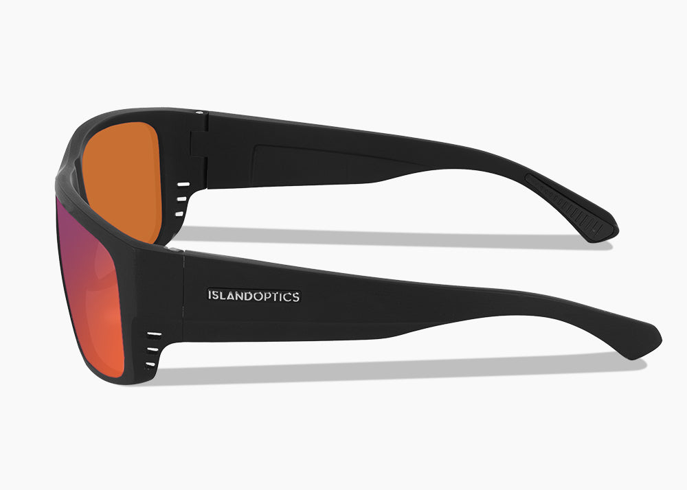 frame|matte black|lens|red sunset mirror
