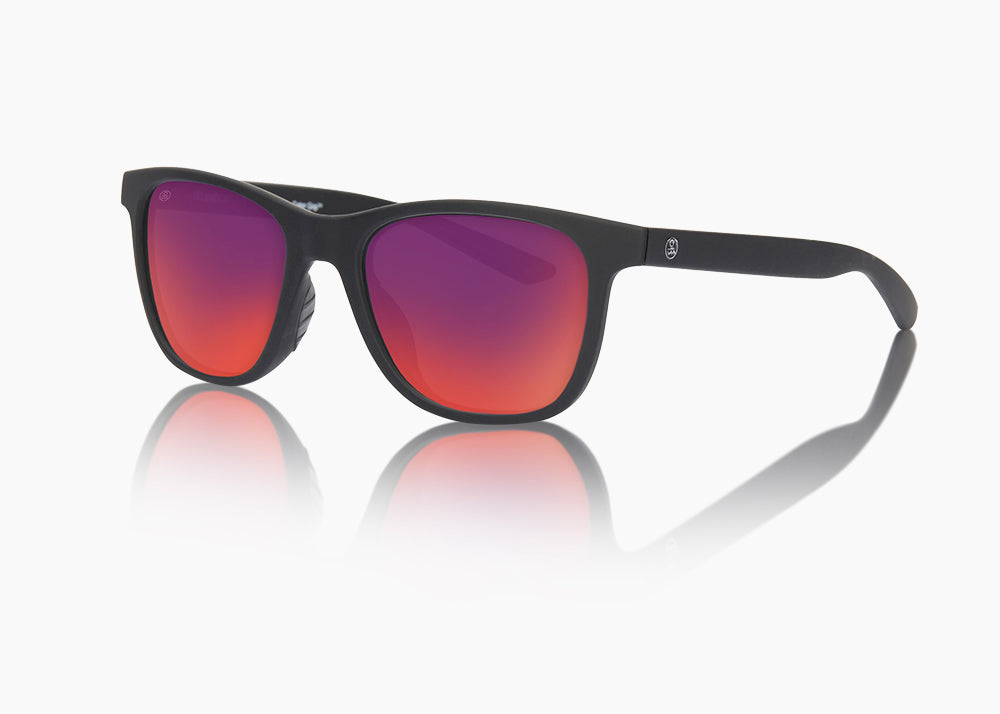 frame|matte black|lens|red sunset mirror 
