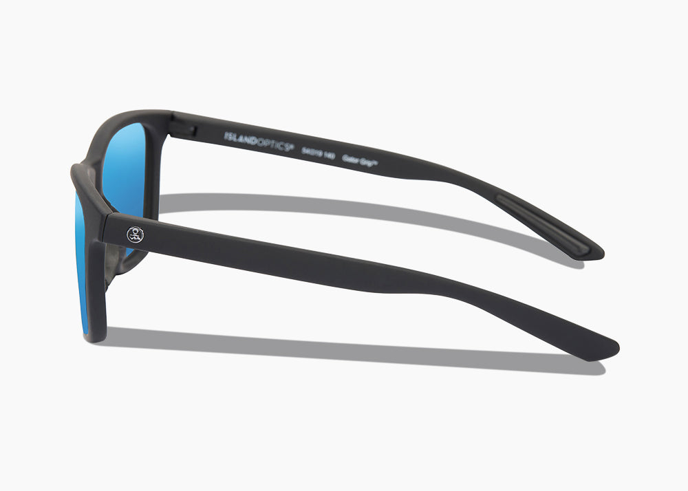 frame|matte black|lens|blue flash mirror