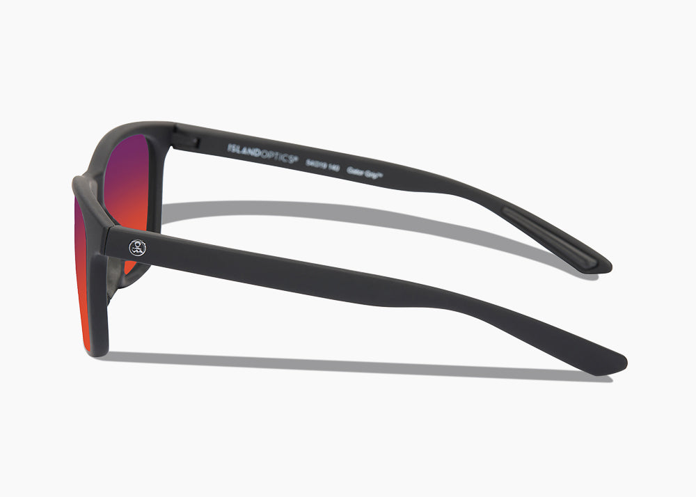 frame|matte black|lens|red sunset mirror 