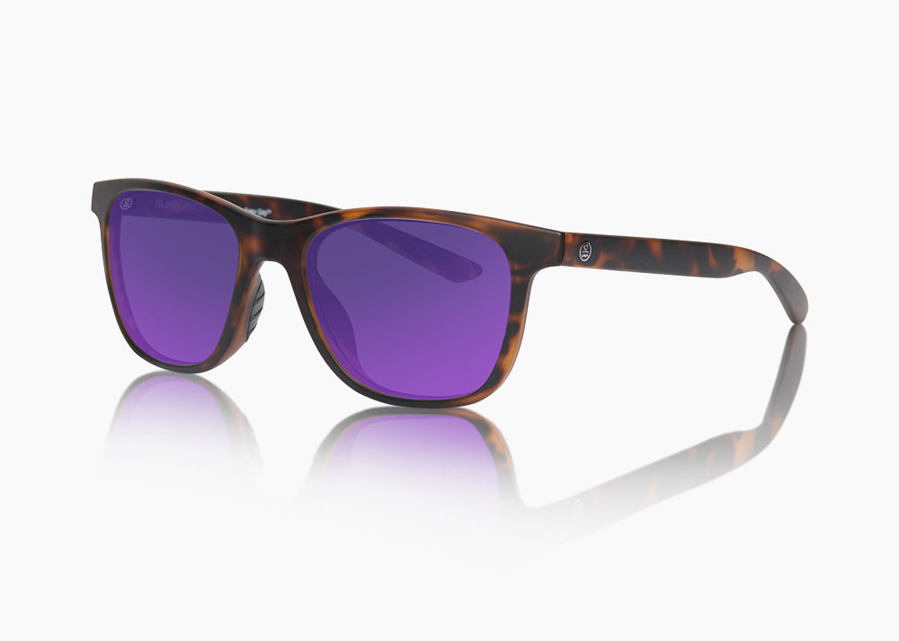 frame|matte tortoise|lens|purple nova mirror