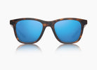 frame|matte tortoise|lens|blue flash mirror