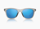 frame|matte translucent gray|lens|blue flash mirror