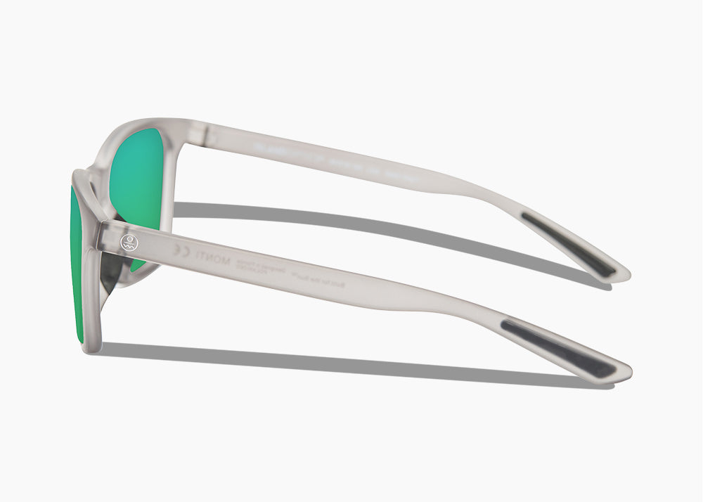 frame|matte translucent gray|lens|green flash mirror