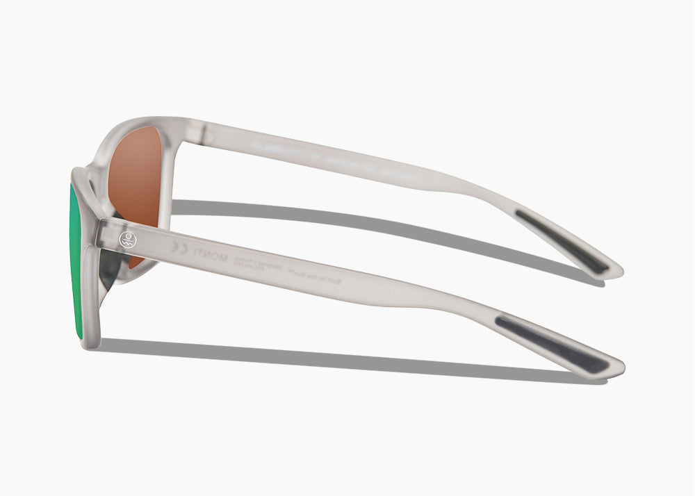 matte translucent gray|green flash mirror