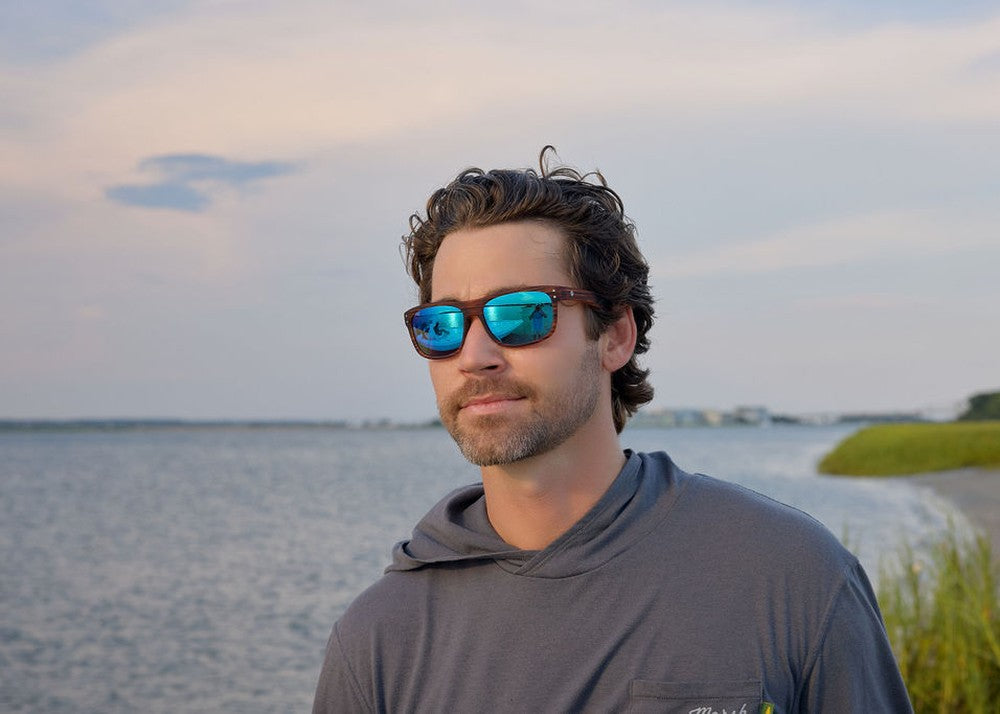 wood grain|red sunset mirror