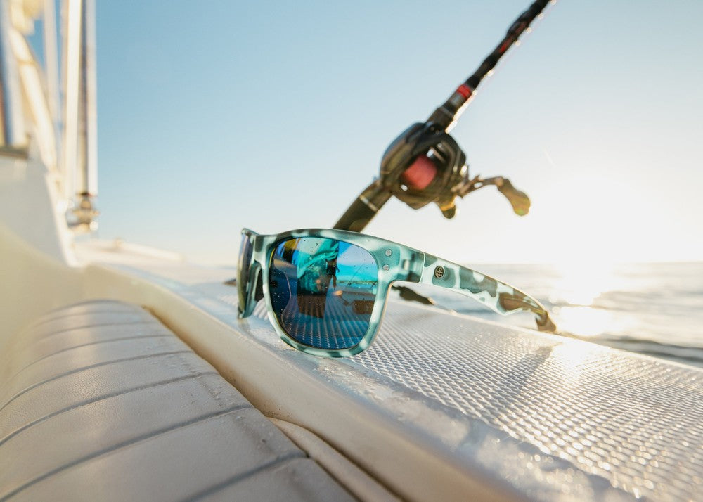 matte blue aqua tortoise|red sunset mirror
