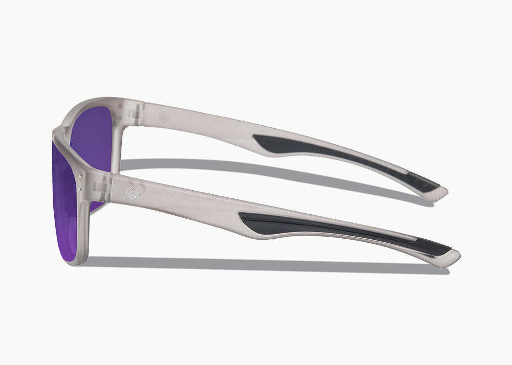 frame|matte translucent gray|lens|purple nova mirror 