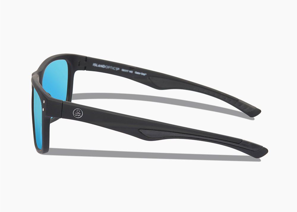 frame|matte black|lens|blue flash mirror