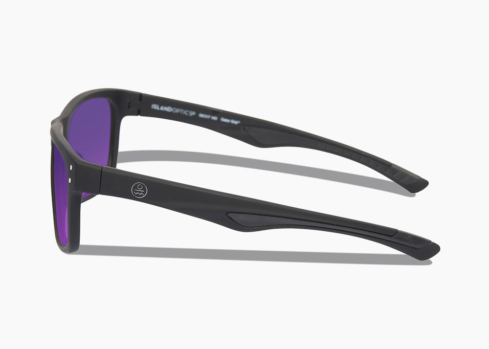 frame|matte black|lens|purple nova mirror