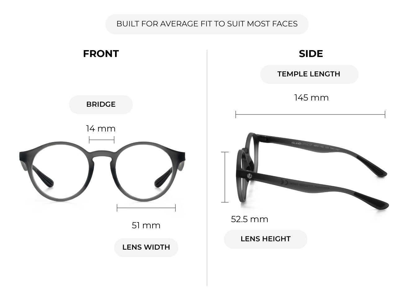 Capri frame size guide
