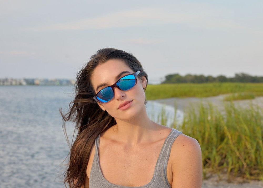 matte blue aqua tortoise|purple nova mirror