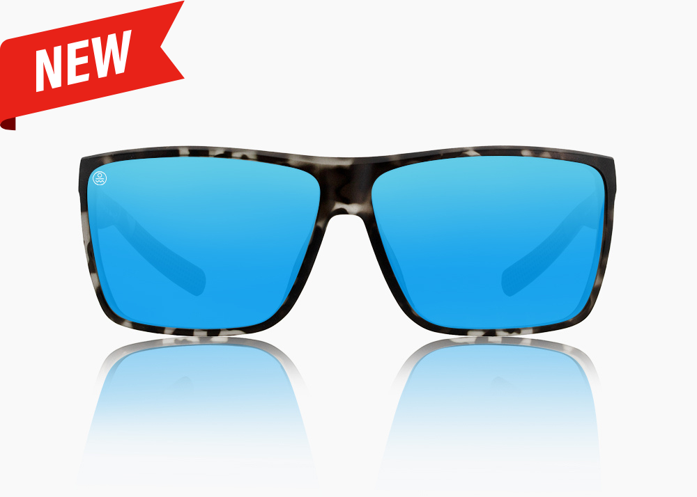 matte black tortoise|blue flash mirror