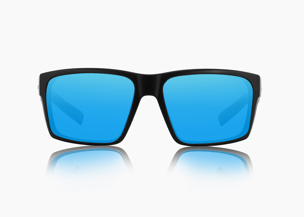matte black|blue flash mirror