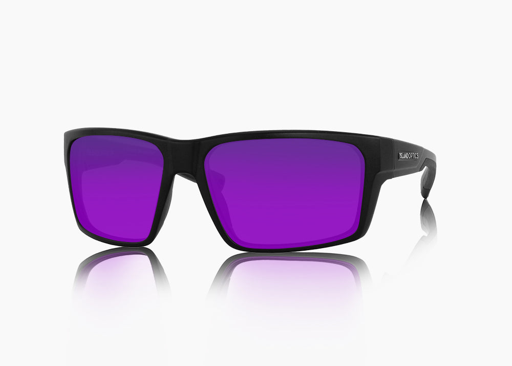 matte black|purple nova mirror