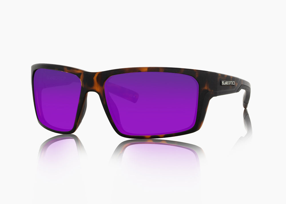 matte tortoise|purple nova mirror