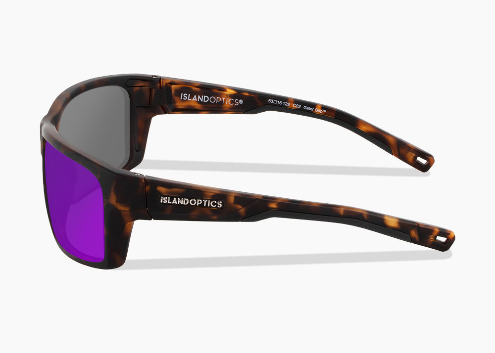 matte tortoise|purple nova mirror