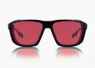 matte black|red sunset mirror 