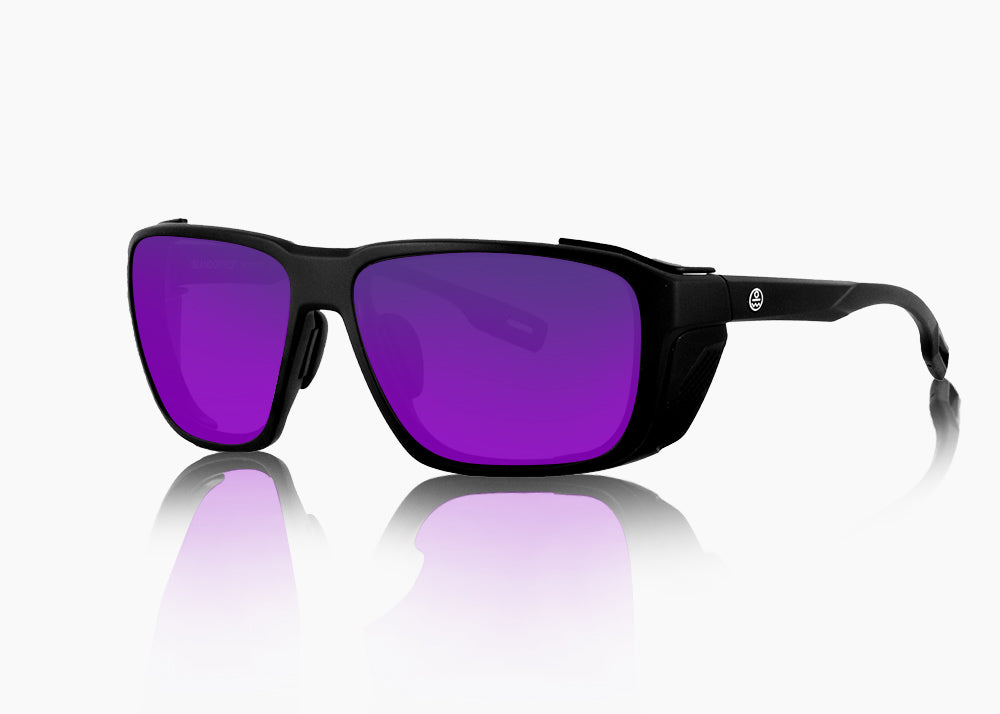 matte black|purple nova mirror 