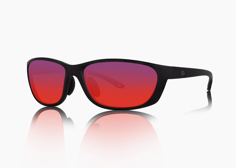 matte black|red sunset mirror